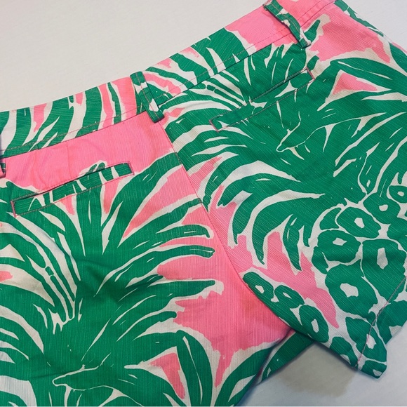 Lilly Pulitzer Callahan Tropical Shorts - Women 6 - Pink and Green - Picture 7 of 7